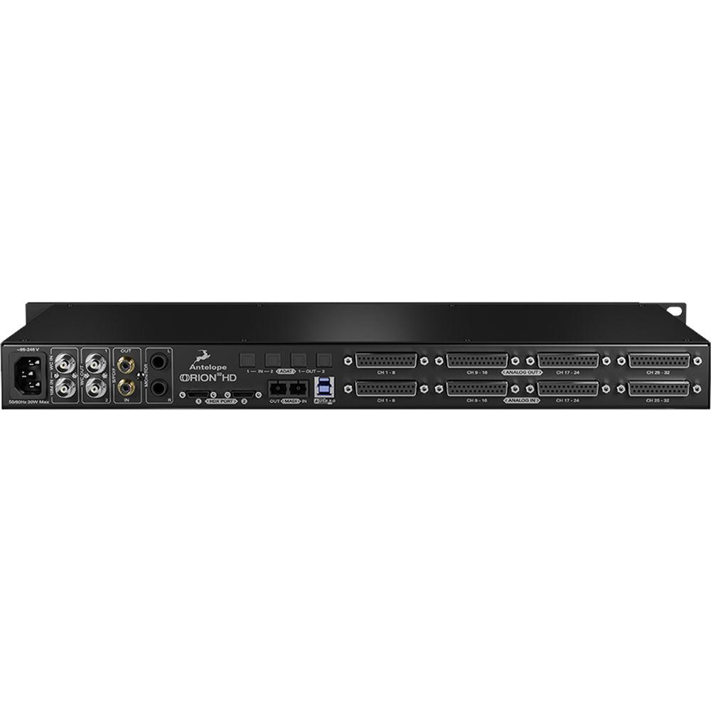 Antelope Orion32 HD | Gen 3 32-Channel AD DA HDX and USB 3.1 Gen 1 Audio Interface